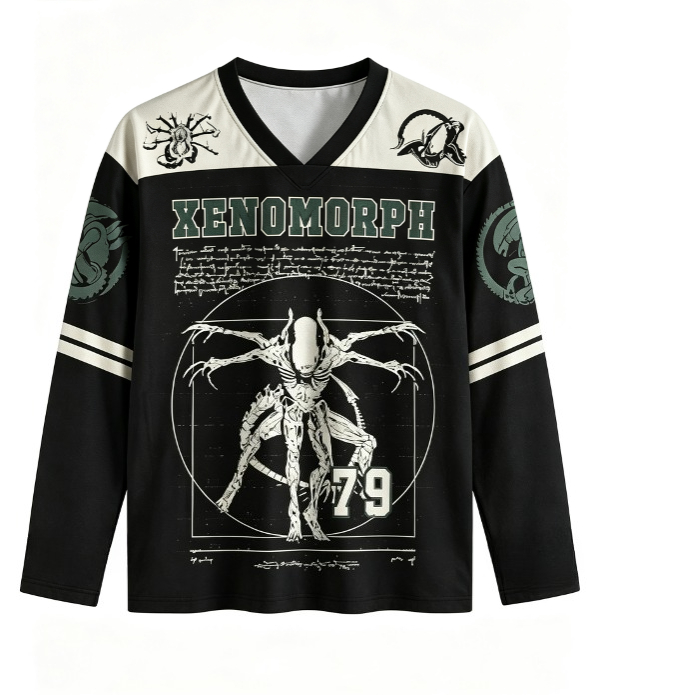 Monstera - Maglia unisex vintage con scollo a