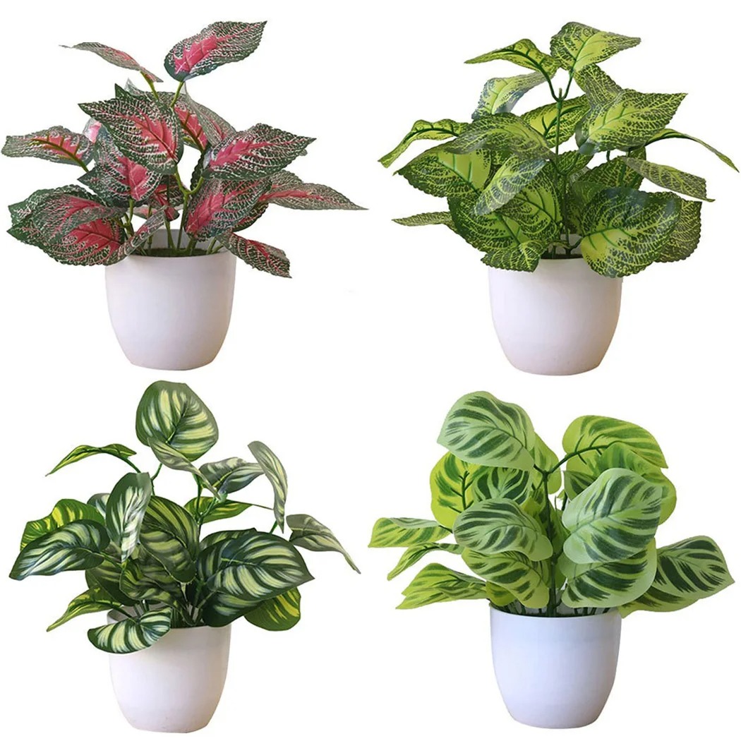 Snake Plant - 1PC Foglio Artificiale Vaso di Pianta
