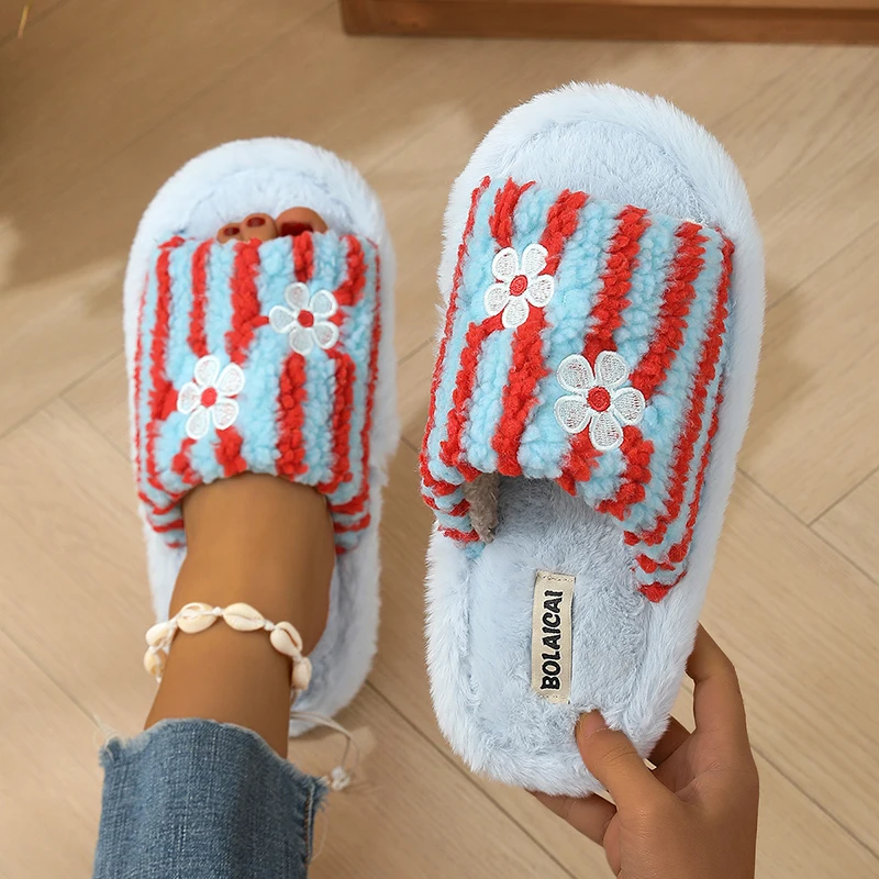 Pantofole in peluche a righe c - Indoor Plants recensione e prezzo