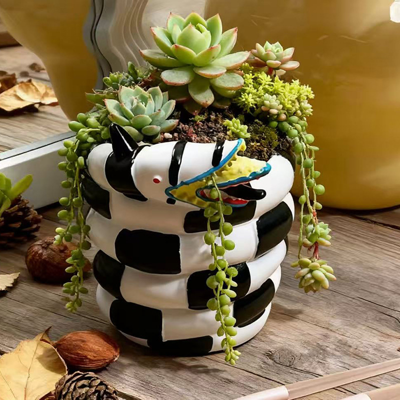 1 Pezzo Vaso per Fiori in Resi - Snake Plant Ceramic recensione e prezzo