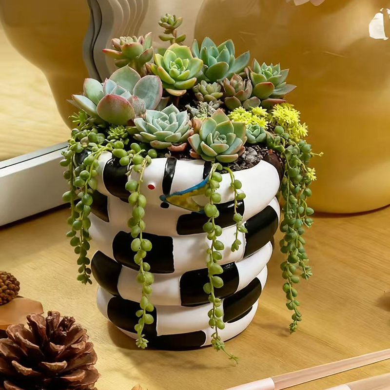 1 Pezzo Vaso per Fiori in Resi - Snake Plant Ceramic recensione e prezzo