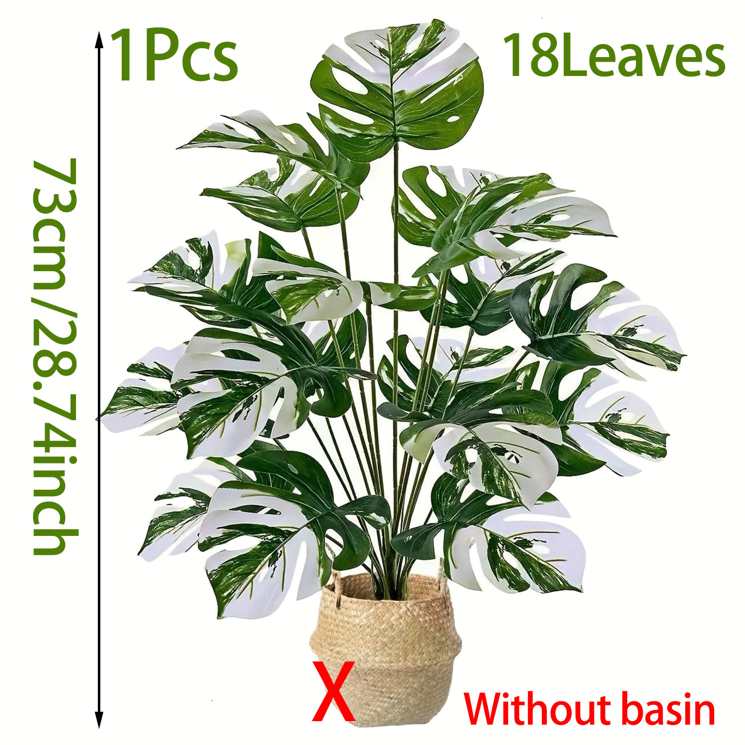 Pianta Monstera artificiale re - Fiddle Leaf Fig recensione e prezzo