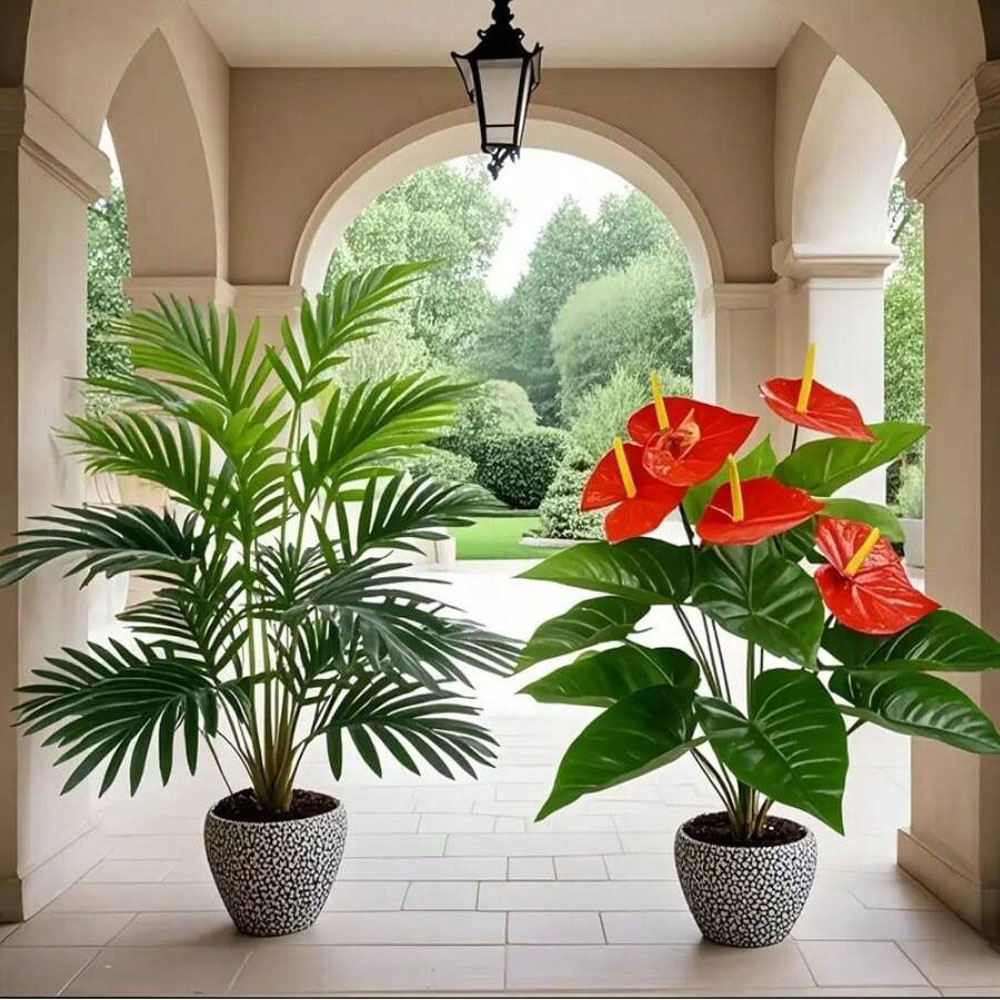 2 set di grandi piante di palm - Fiddle Leaf Fig recensione e prezzo