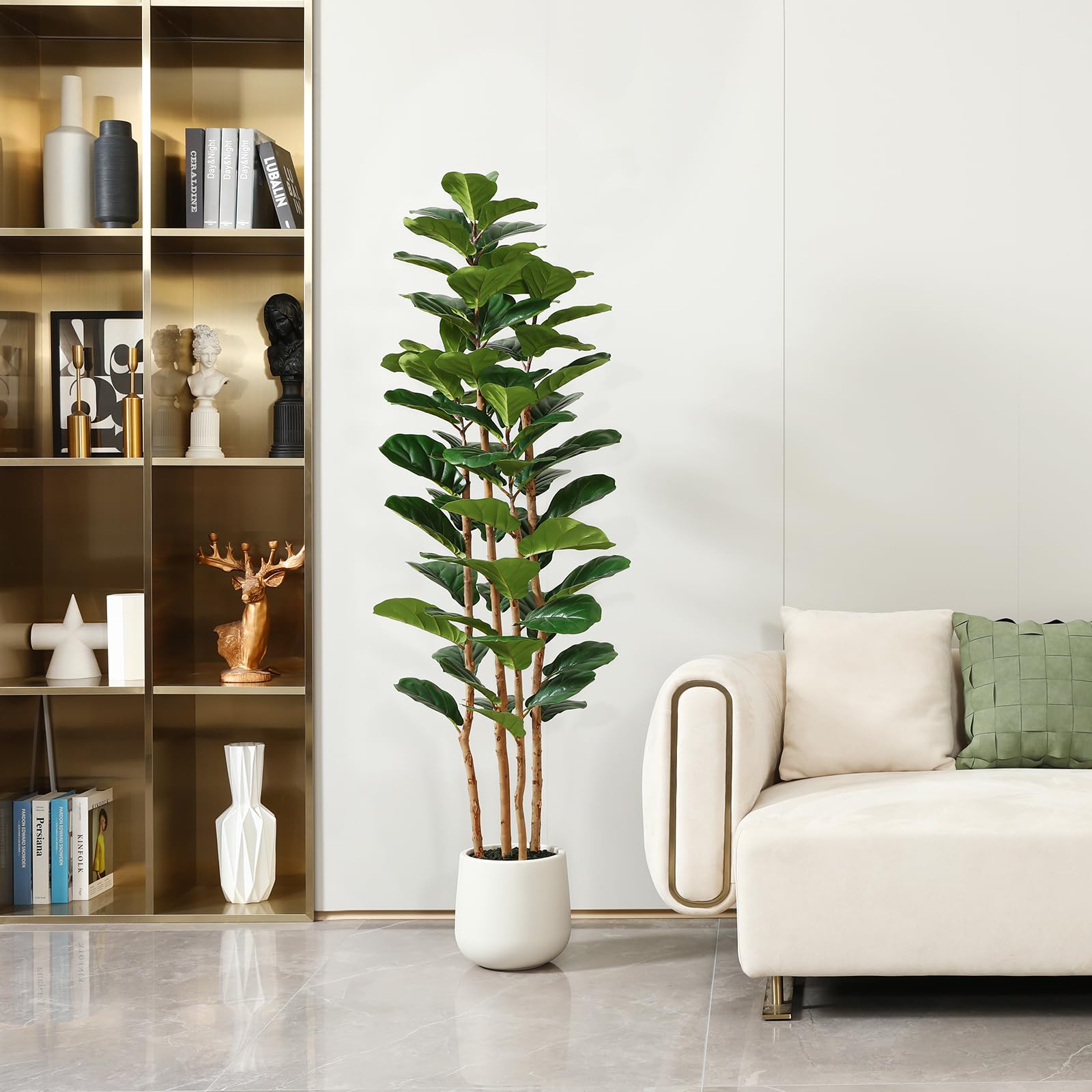 Albero di fico artificiale con - Fiddle Leaf Fig recensione e prezzo
